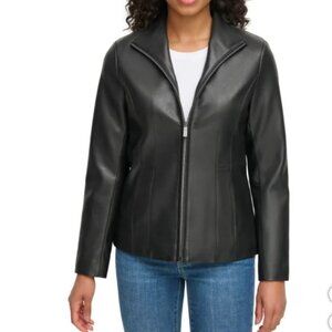 NWT  Kenneth Cole Ladies' Faux Leather JacketSize Medium
